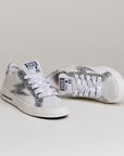 Baskets femme Semerdjian Maya D599 cuir blanc et argent – SMR23