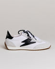 Baskets femme Semerdjian June D476 cuir blanc et noir – SMR23