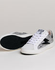 Baskets femme Semerdjian Larry D588 cuir blanc et noir – SMR23