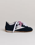 Baskets femme Semerdjian Nelson D513 bleu lacet rose – SMR23