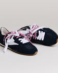 Baskets femme Semerdjian Nelson D513 bleu lacet rose – SMR23