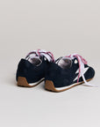 Baskets femme Semerdjian Nelson D513 bleu lacet rose – SMR23
