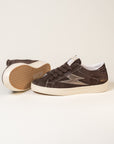 Baskets femme Semerdjian Maya E164 cuir métallisé bronze – SMR23