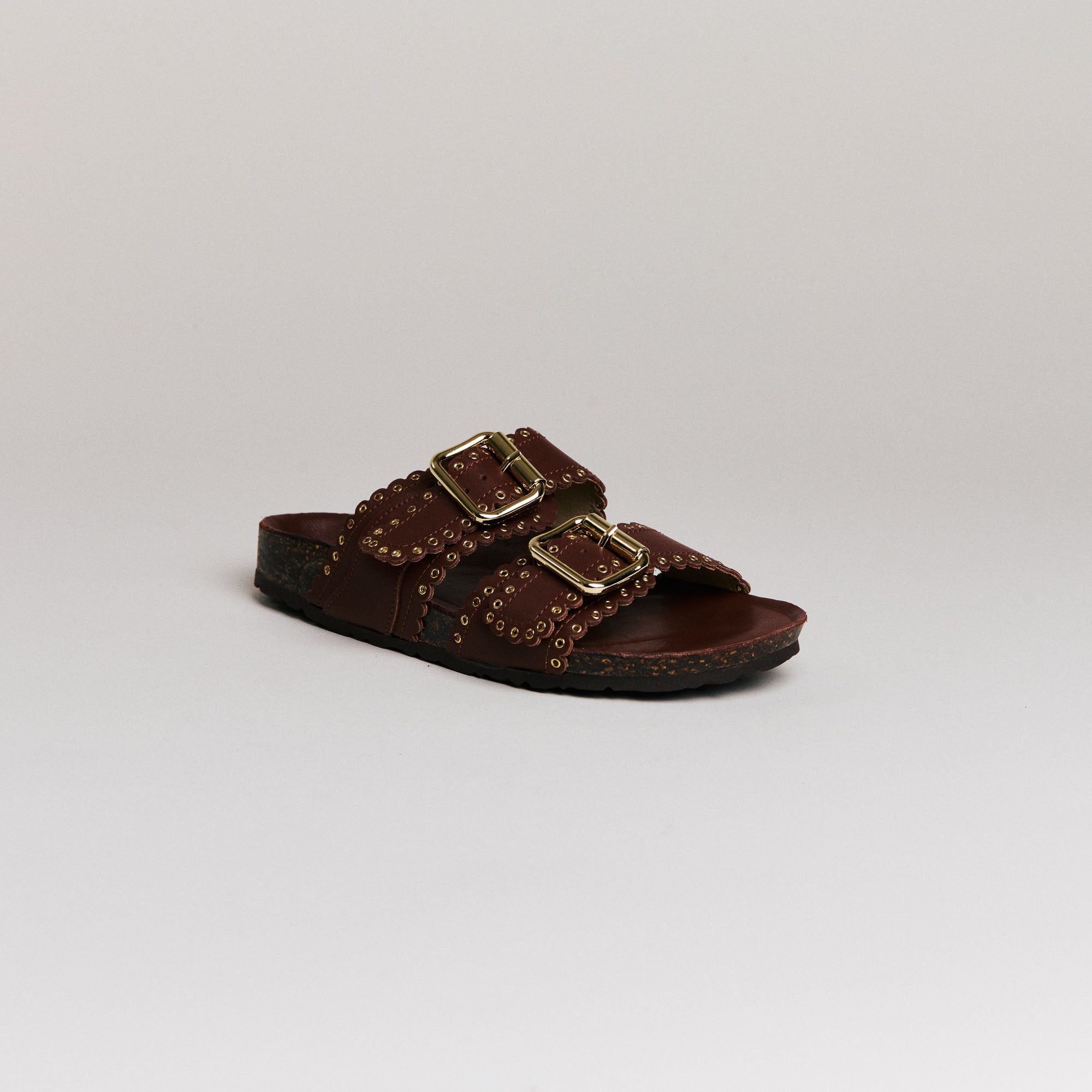 Mules femme Semerdjian Arianna cuir crosta oslo vue latérale