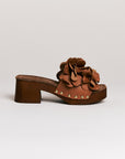 Mules femme Semerdjian Z30 cuir vitello cuoio vue latéral 