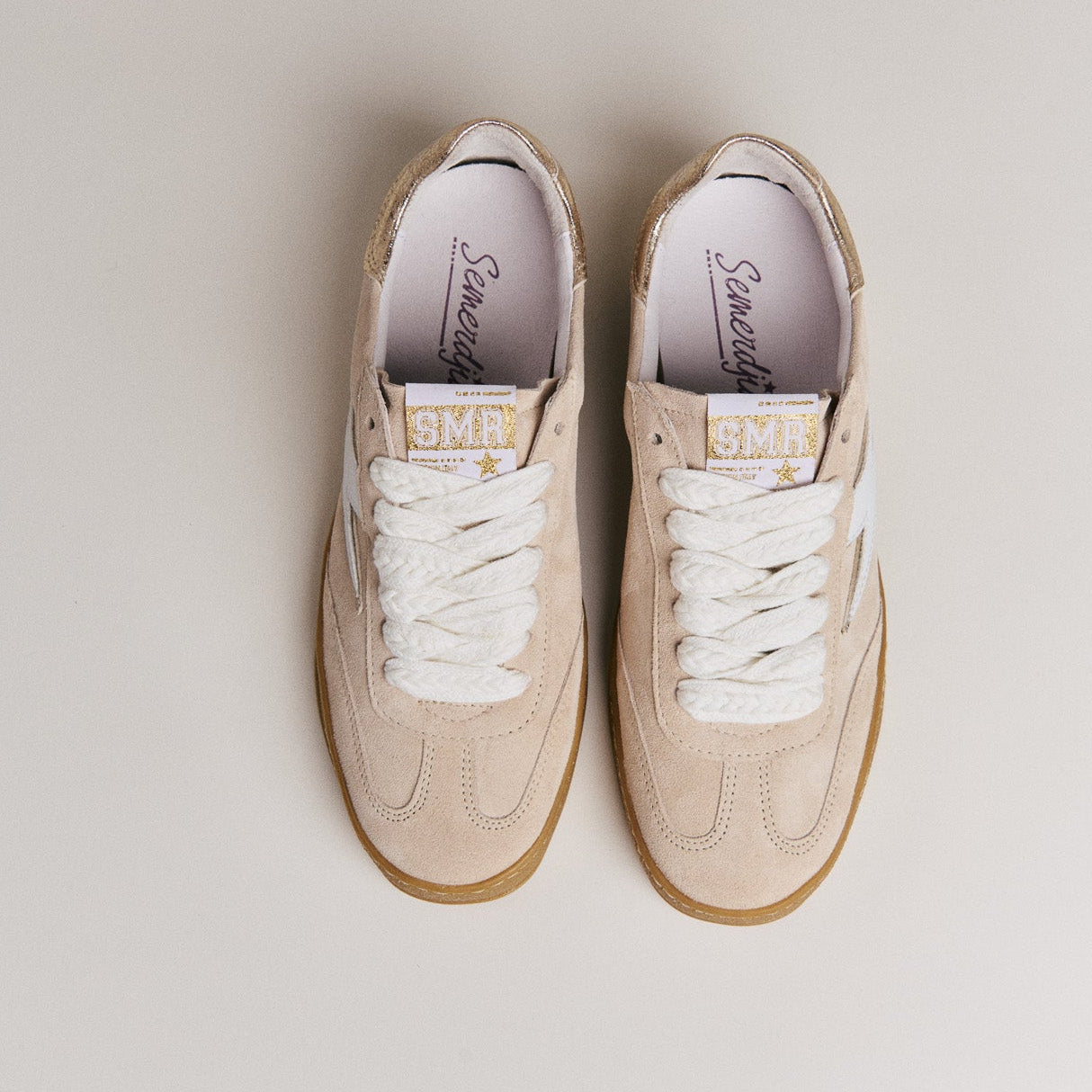 Baskets femme Semerdjian India D147 Beige – SMR23