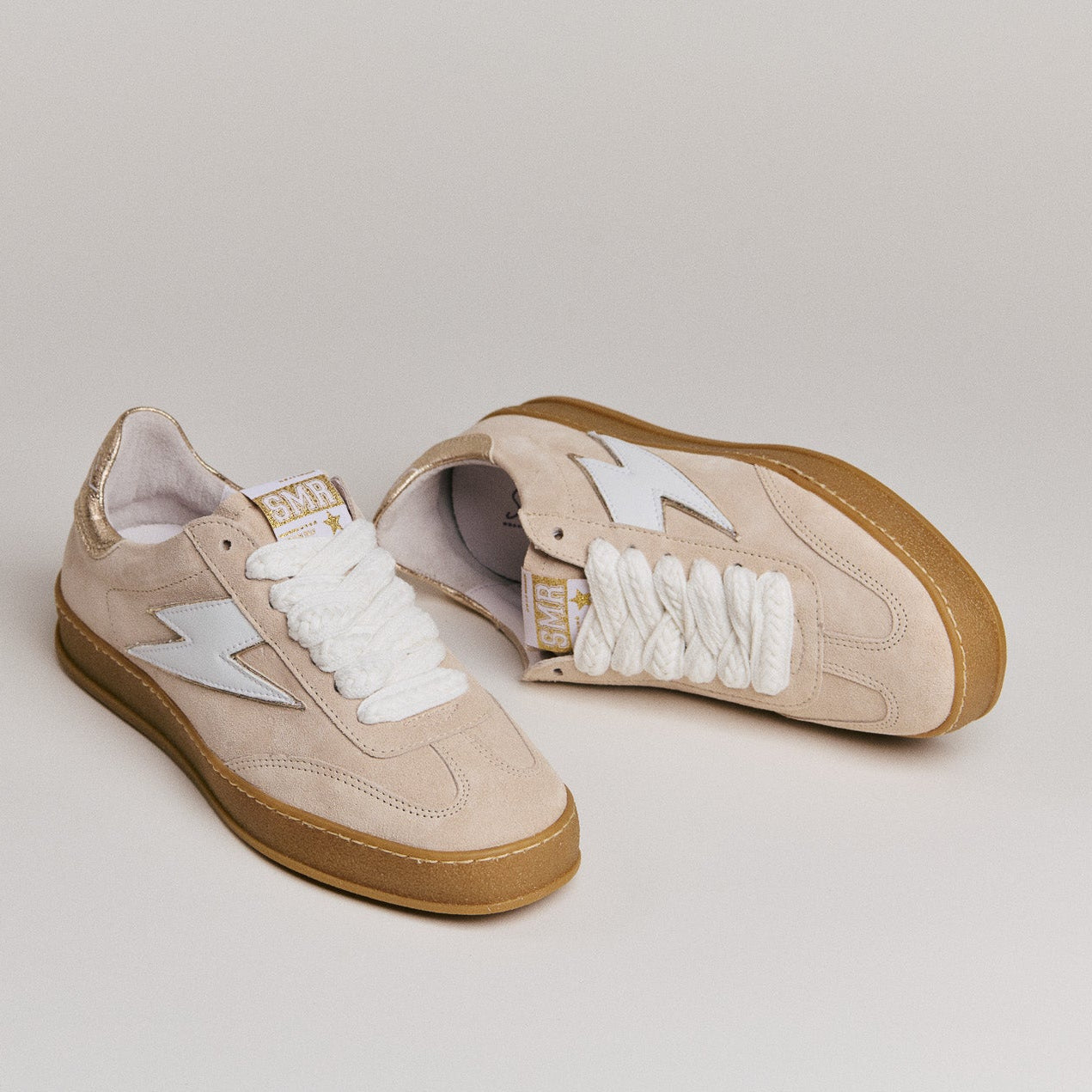 Baskets femme Semerdjian India D147 Beige – SMR23