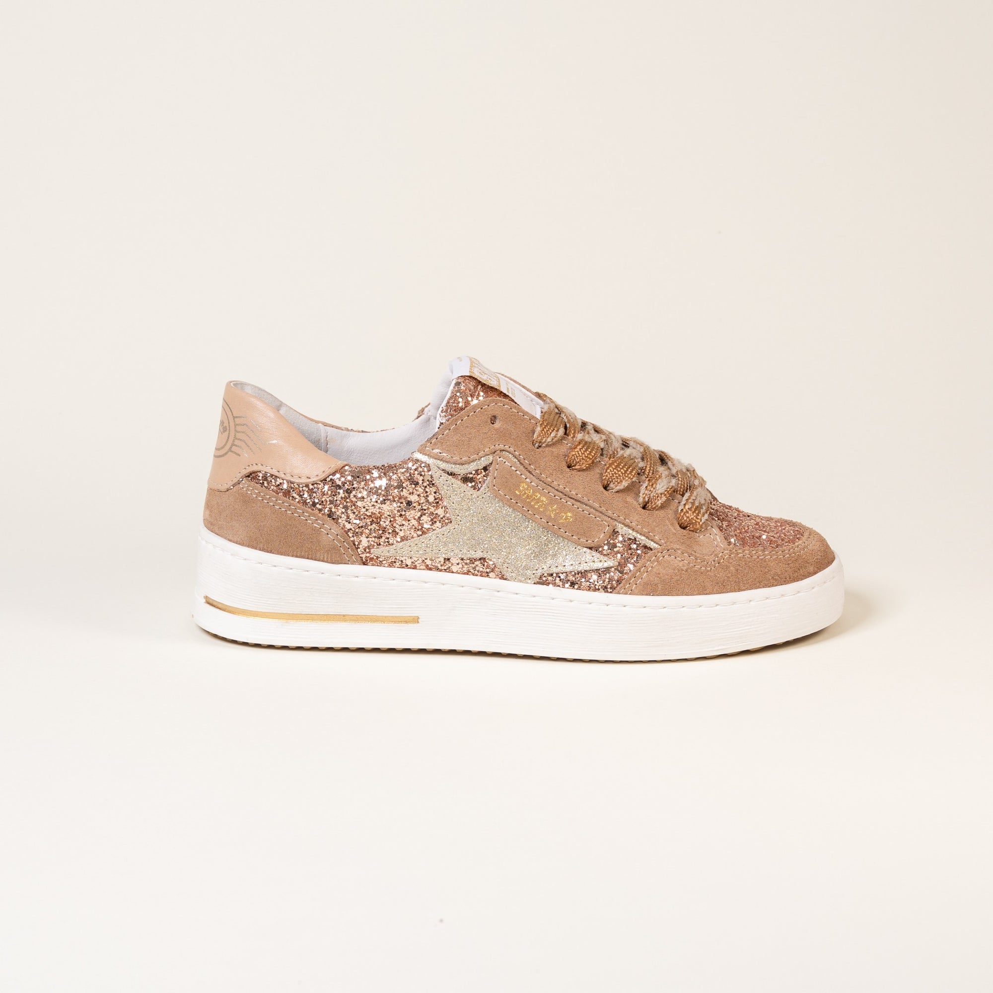 Baskets femme Semerdjian ALE E477 cuir nude – SMR23