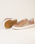 Baskets femme Semerdjian ALE E477 glitter nude – SMR23