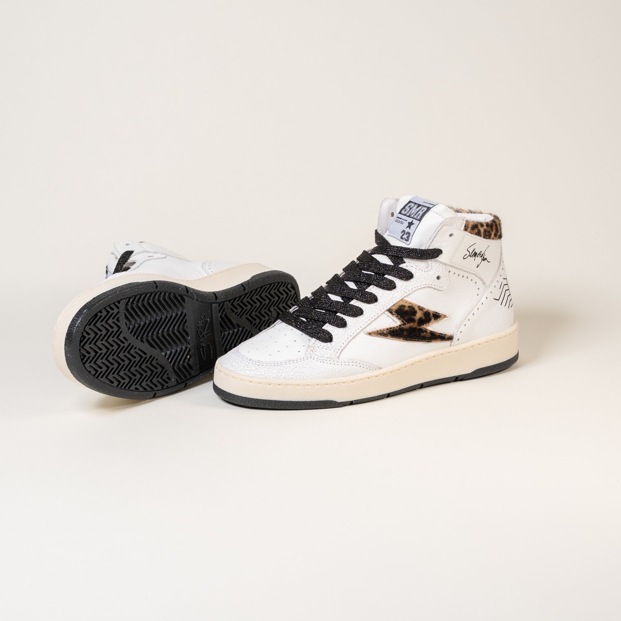 Baskets femme Semerdjian Braga E131 cavalino léopard – SMR23
