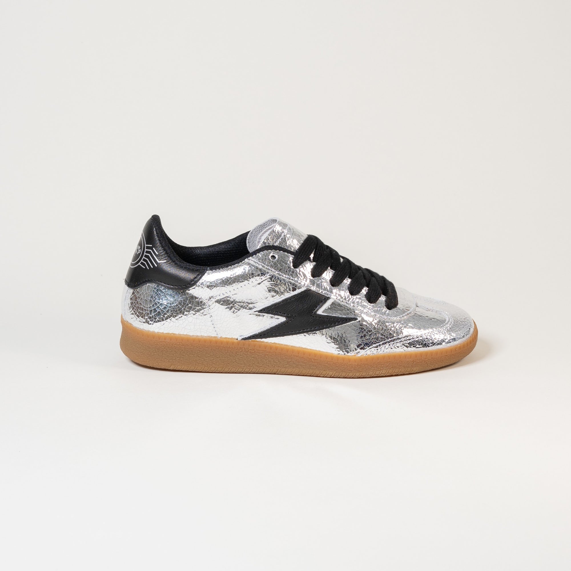 Baskets femme Semerdjian Emily E245 cuir crack argent – SMR23