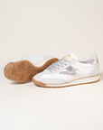 Baskets femme Semerdjian Joyce E313 cuir métallisé argent – SMR23
