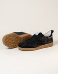 Baskets femme Semerdjian Kayla E110 croûte de cuir noir – SMR23