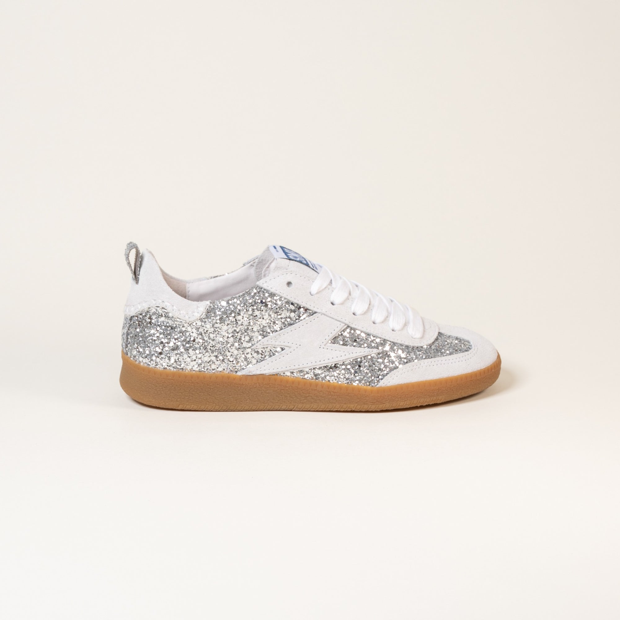 Baskets femme Semerdjian Kayla E114 glitter argent – SMR23