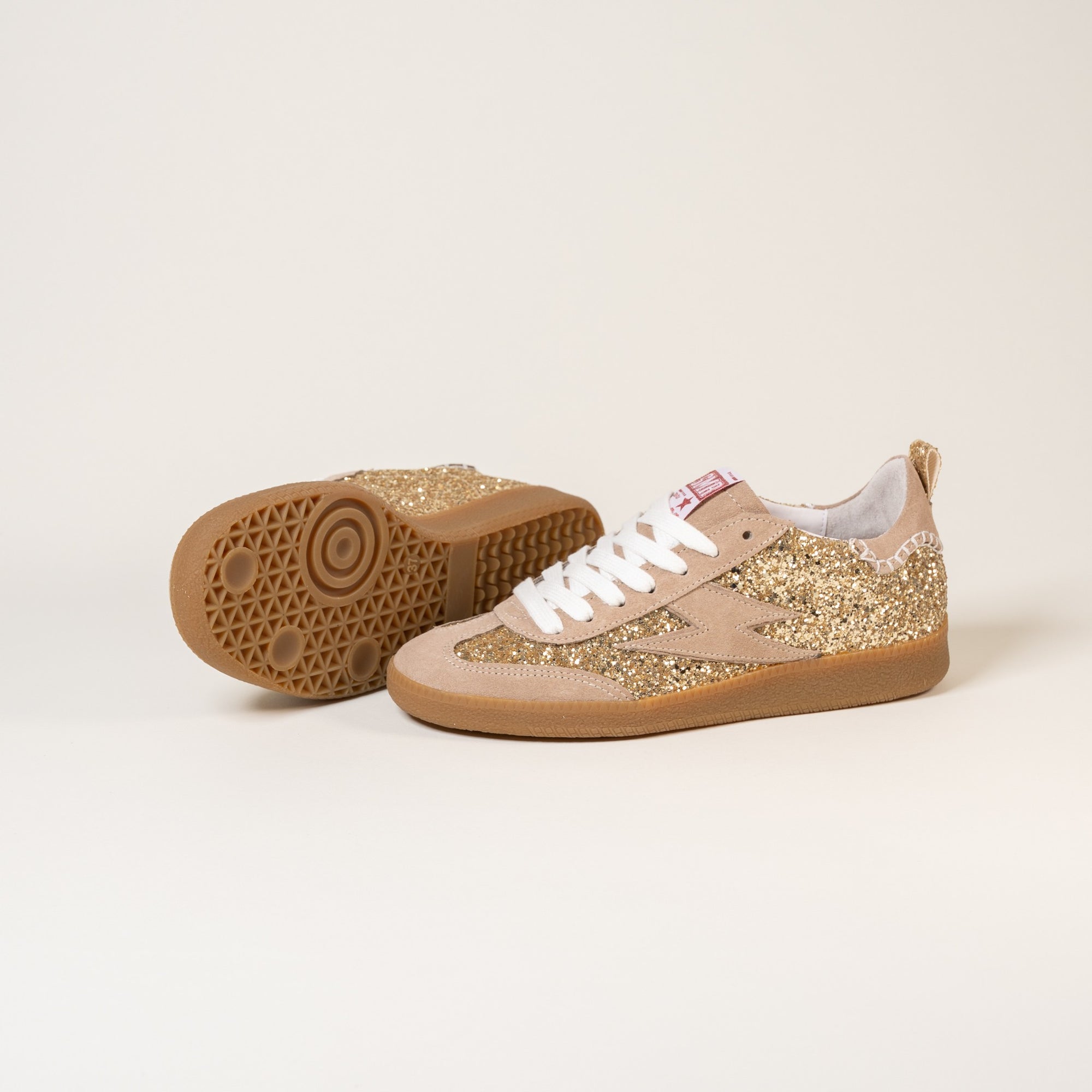 Baskets femme Semerdjian Kayla E115 croûte beige – SMR23