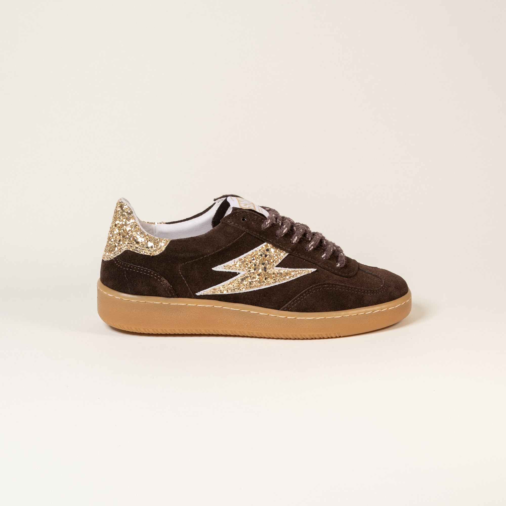 Baskets femme Semerdjian Lee E433 croûte de cuir marron – SMR23