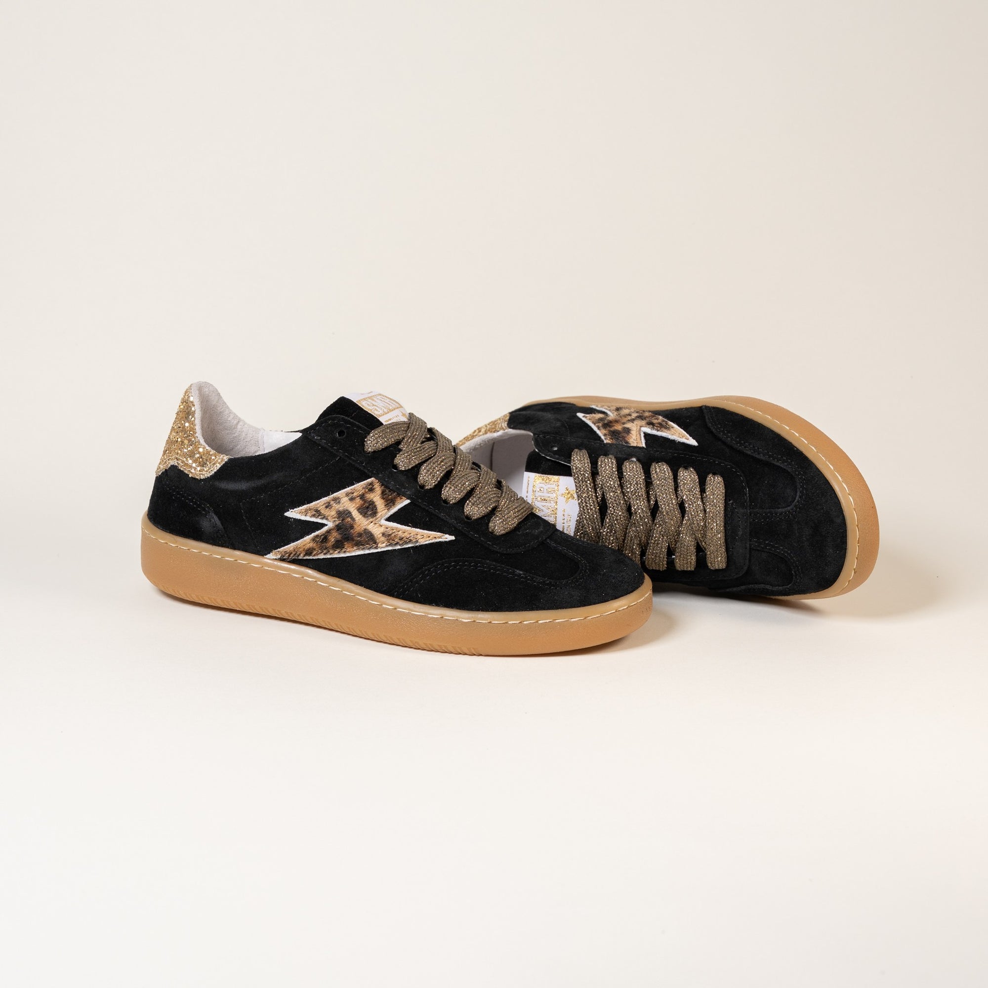 Baskets femme Semerdjian Lee E438 glitter or – SMR23