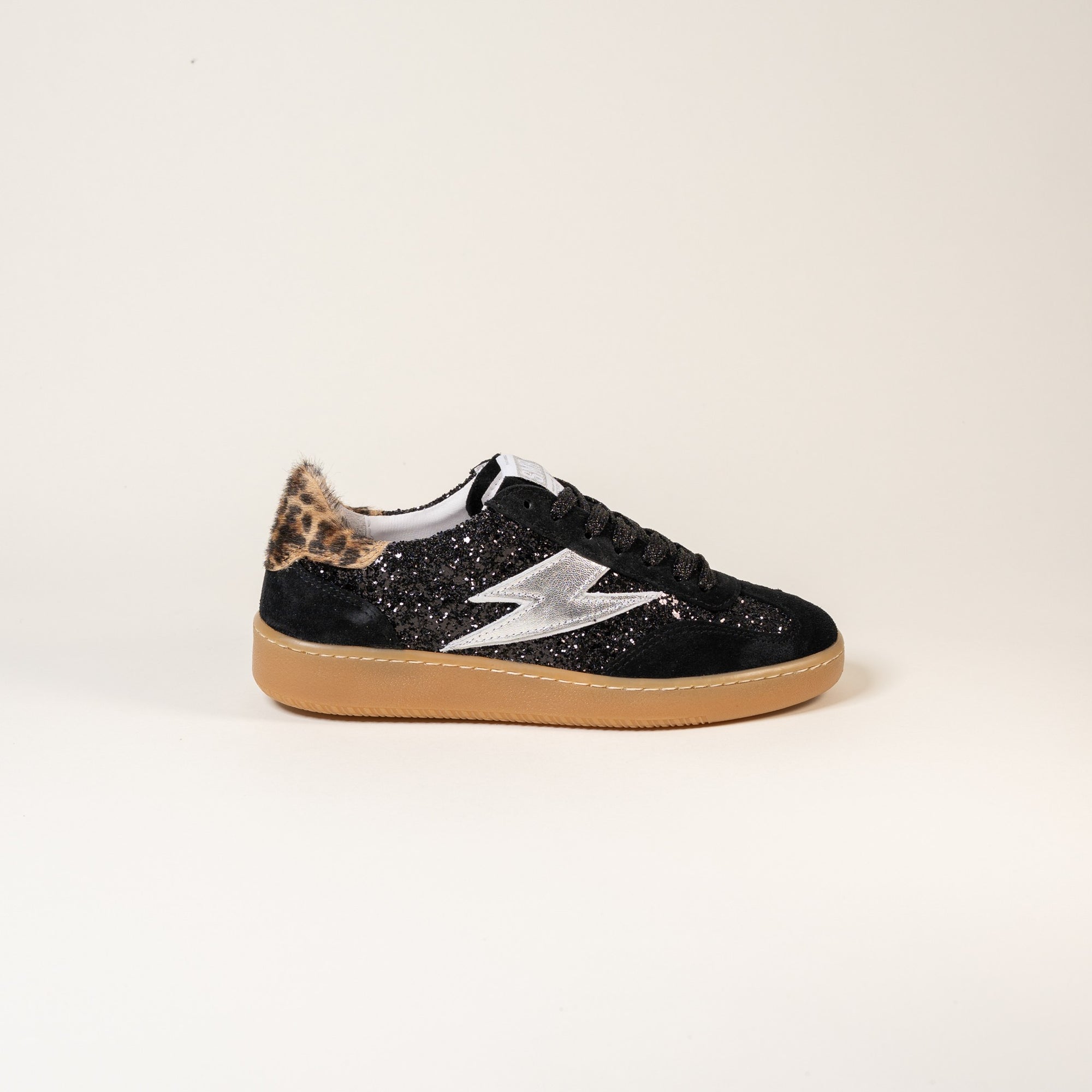 Baskets femme Semerdjian Lee E470 glitter noir – SMR23