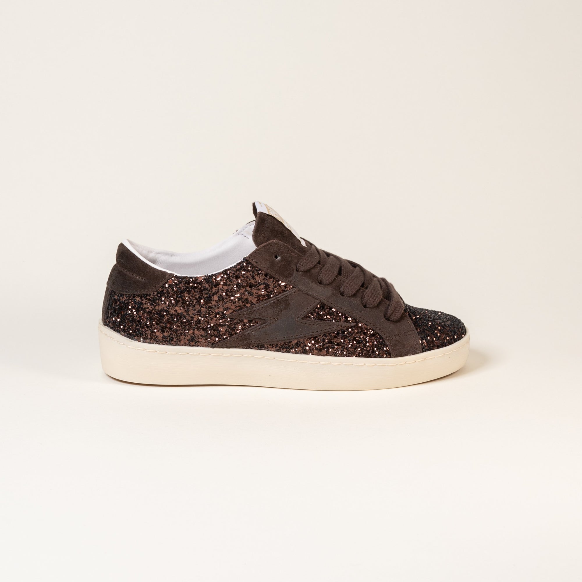 Baskets femme Semerdjian Maya E179 glitter marron – SMR23