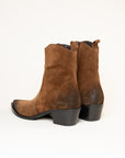 Bottines E1454E5 Crosta Tabacco talon 5 cm western