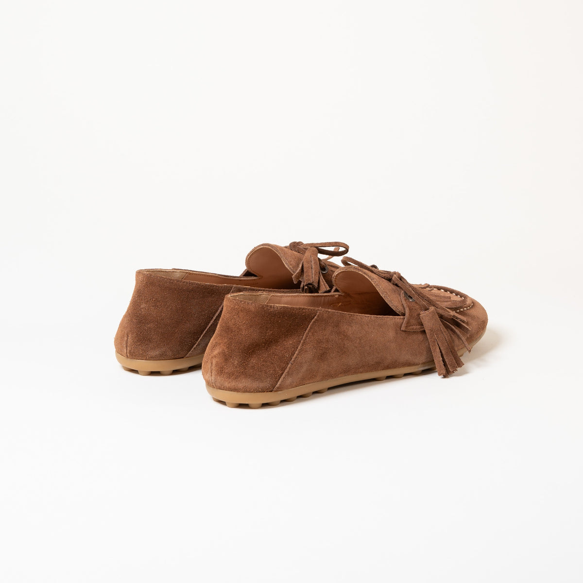 Mocassins 186 Camoscio Tabacco — Cognac