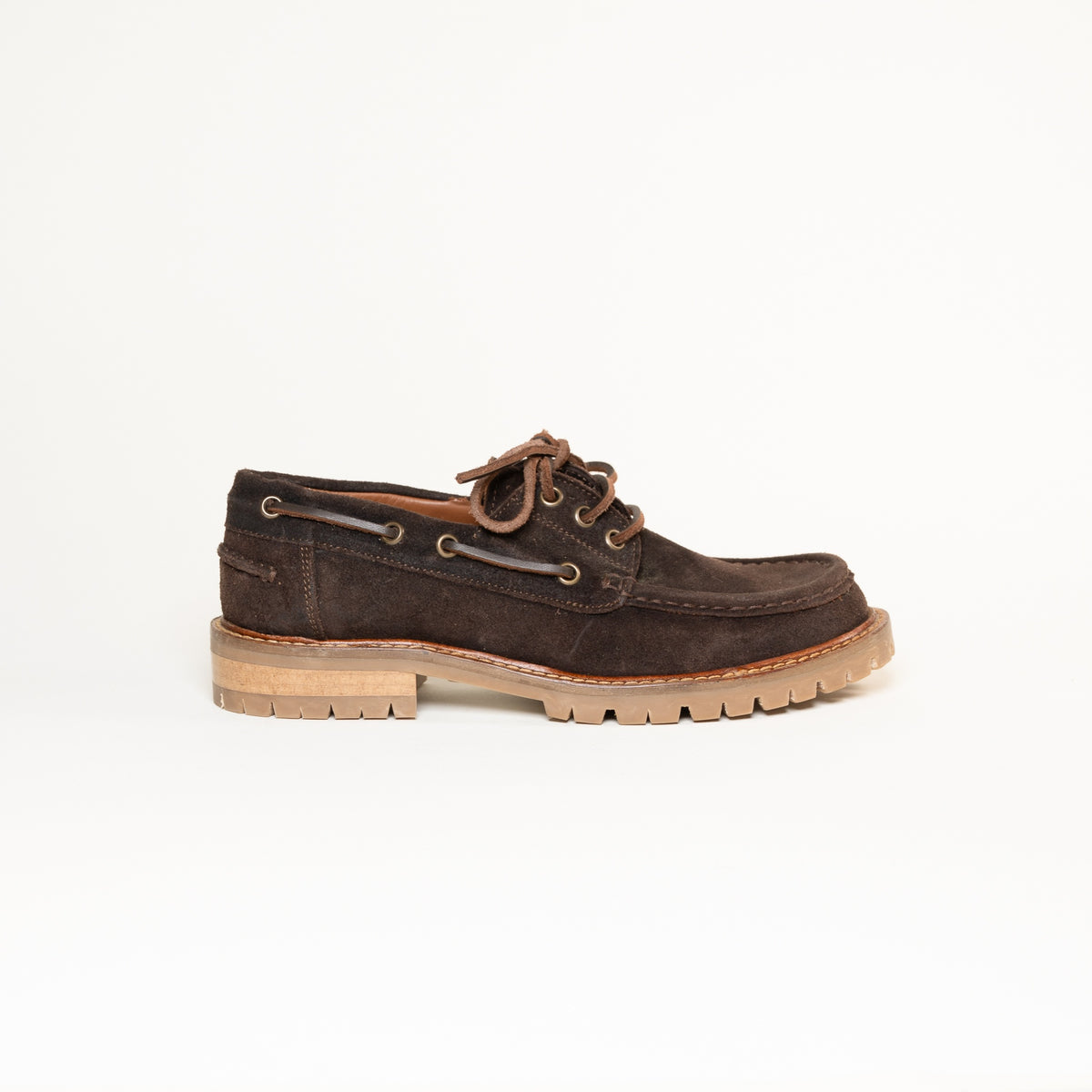 Mocassins KIM17 Camoscio TDM — Croûte de cuir marron et doublure cuir de veau