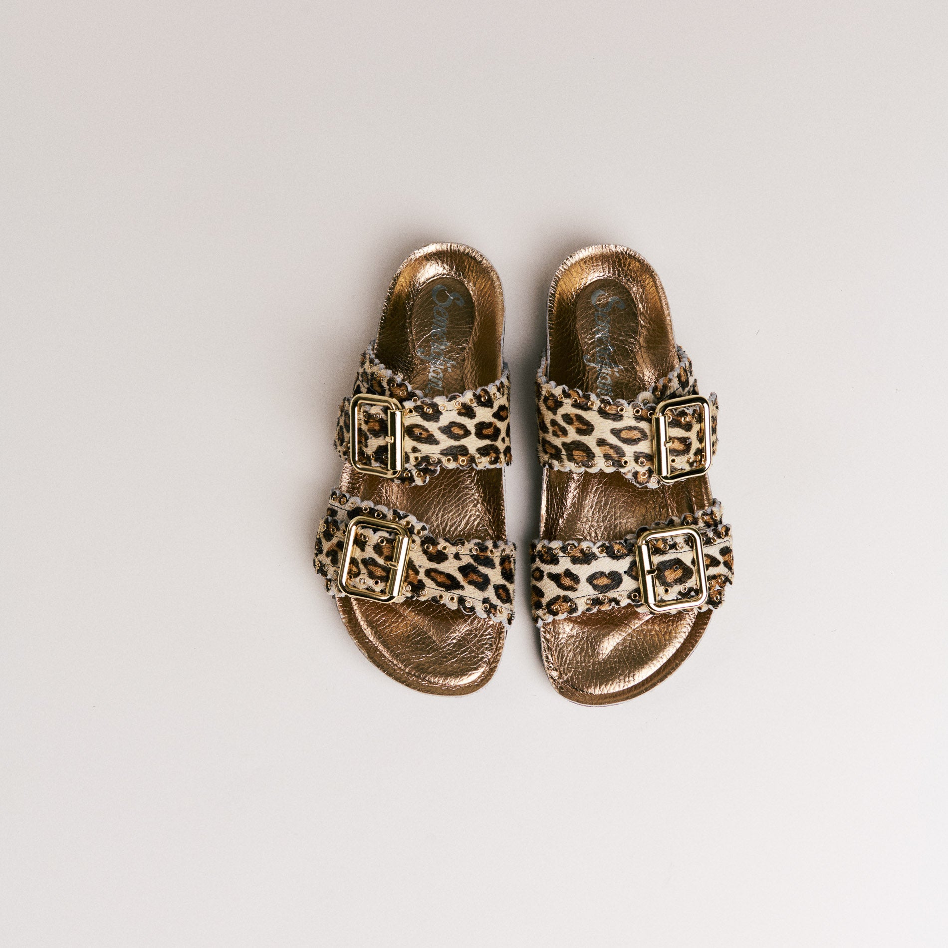 Mules femme Semerdjian Arianna cavallino imprimé léopard artisanal européen
