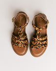 Sandales femme Semerdjian Clara cavallino imprimé léopard made in Europe